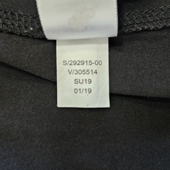 Athleta skyline paper bag waist pants size 2 petite black pants with Belt - Picture 13 of 14